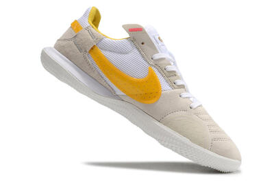Men's Nike Street Gato IC Football Shoes - Beige/Yellow/White