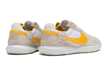 Men's Nike Street Gato IC Football Shoes - Beige/Yellow/White