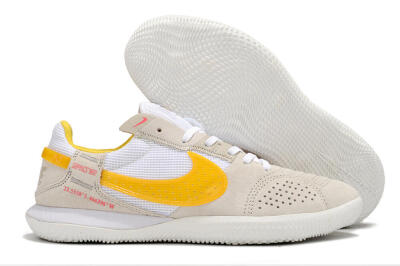 Men's Nike Street Gato IC Football Shoes - Beige/Yellow/White