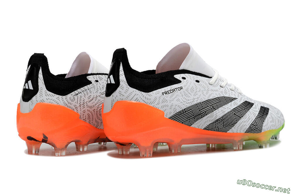 Men's Adidas Predator Accuracy.1 FG Football Boots - White/Black/Orange 7