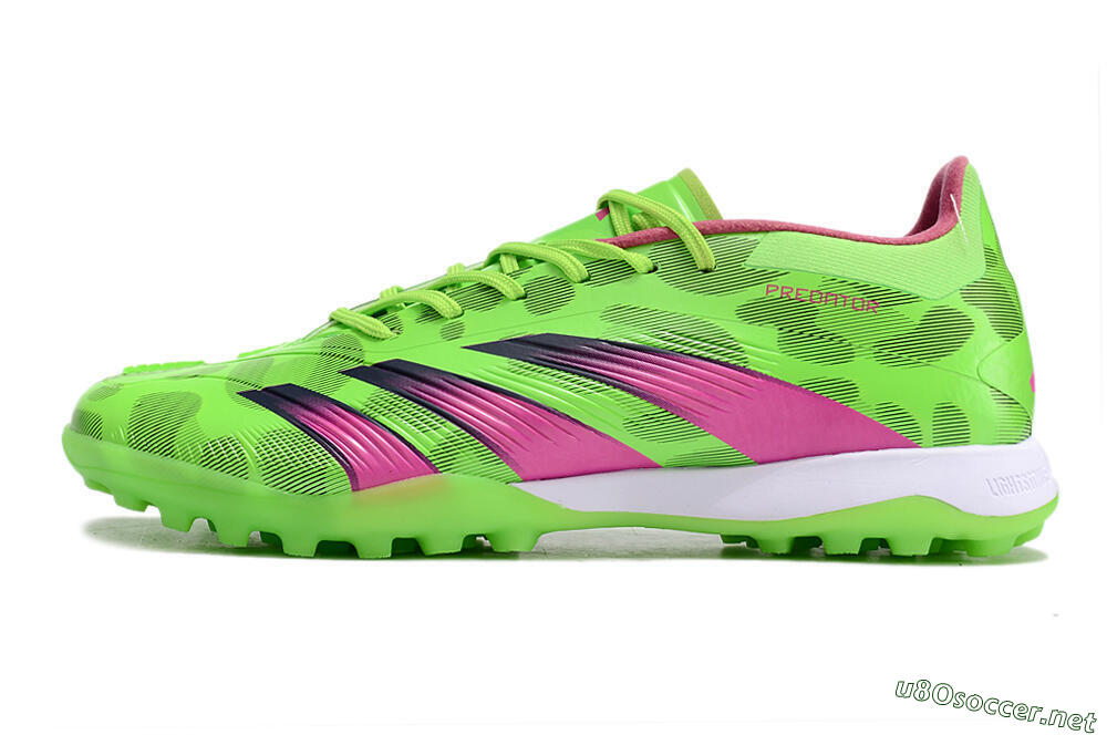 Men's Adidas Predator Elite TF Football Shoes - Green/Purple/Pink 0
