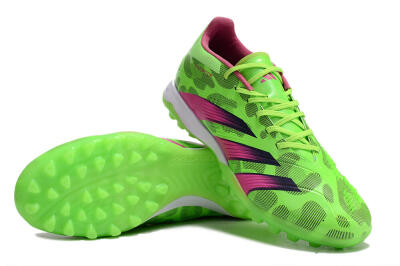 Men's Adidas Predator Elite TF Football Shoes - Green/Purple/Pink