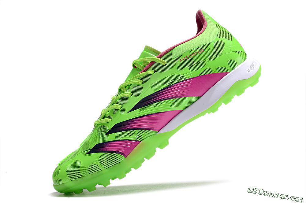 Men's Adidas Predator Elite TF Football Shoes - Green/Purple/Pink 5