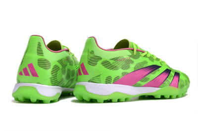 Men's Adidas Predator Elite TF Football Shoes - Green/Purple/Pink