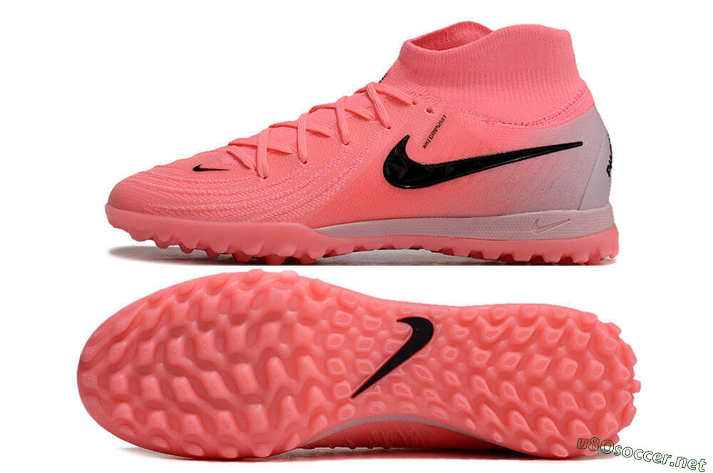Men's Nike Phantom Luna 2 Elite TF Football Shoes - Pink/Black/White 1