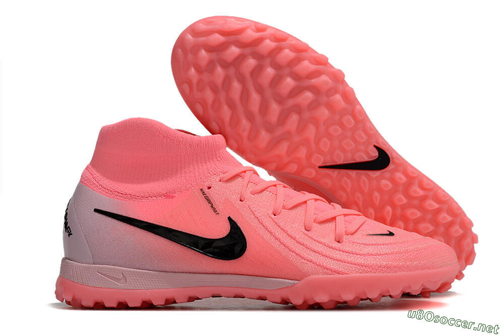 Men's Nike Phantom Luna 2 Elite TF Football Shoes - Pink/Black/White 2