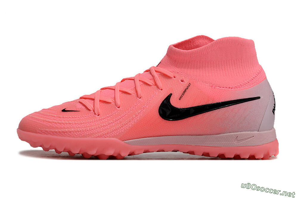 Men's Nike Phantom Luna 2 Elite TF Football Shoes - Pink/Black/White 0