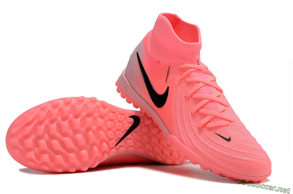 Men's Nike Phantom Luna 2 Elite TF Football Shoes - Pink/Black/White 3