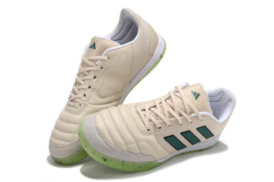 Men's Adidas Top Sala FG Football Shoes - Grey/Green