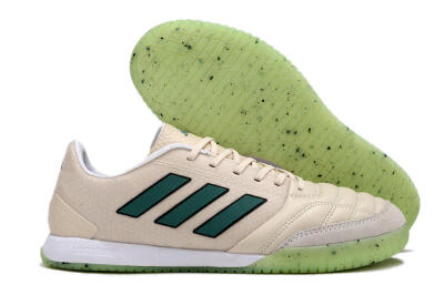 Men's Adidas Top Sala FG Football Shoes - Grey/Green