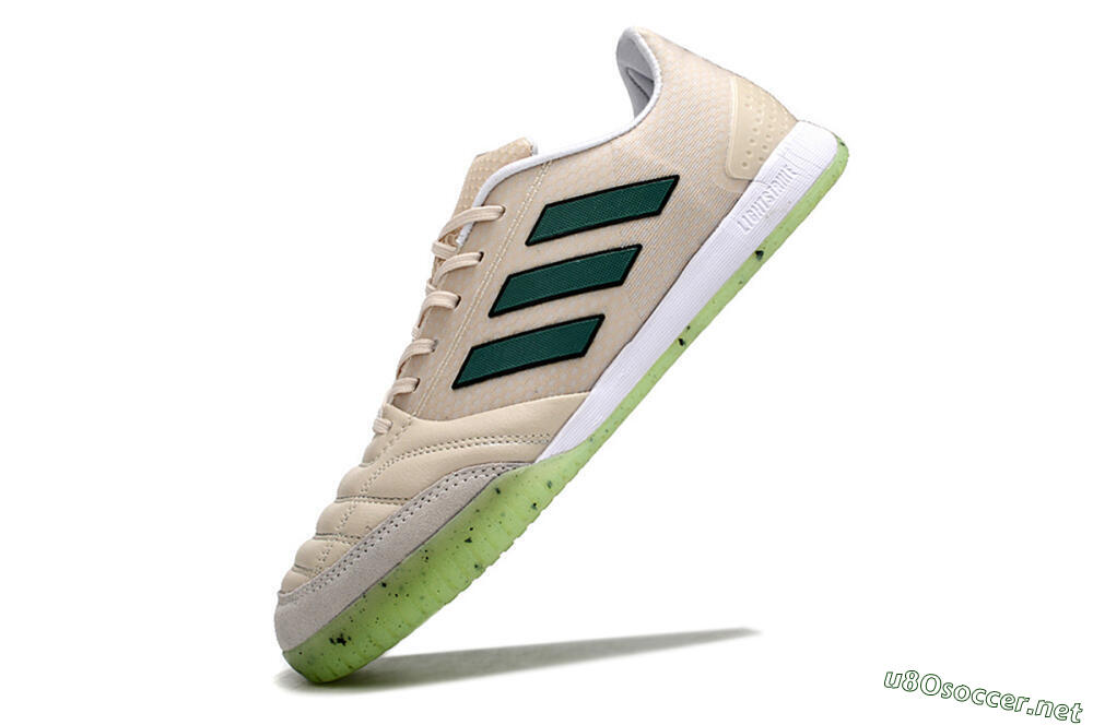 Men's Adidas Top Sala FG Football Shoes - Grey/Green 4