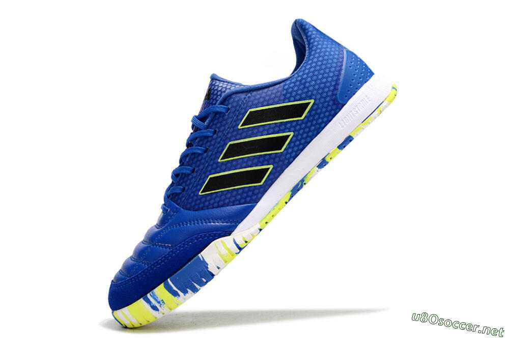 Men's Adidas Top Sala FG Football Shoes - Blue/Black/Yellow 4