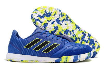 Men's Adidas Top Sala FG Football Shoes - Blue/Black/Yellow
