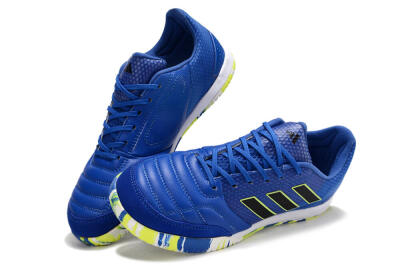 Men's Adidas Top Sala FG Football Shoes - Blue/Black/Yellow