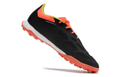 Men's Adidas Predator 24 Elite TF Football Shoes - Black/White/Orange