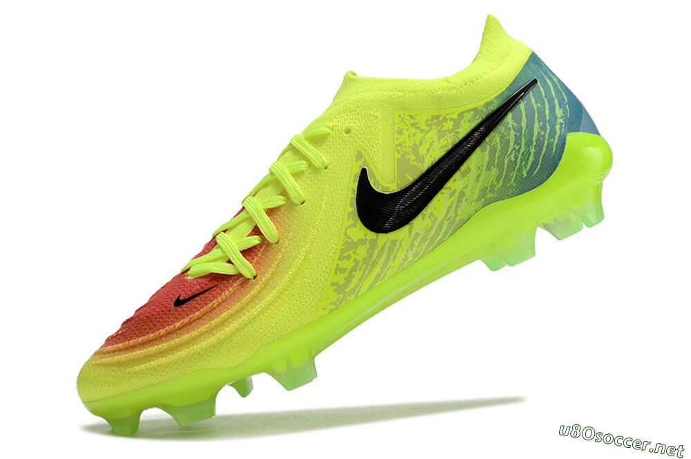 Men's Nike Phantom Luna Elite NU FG Football Boots - Yellow/Black/Orange 5