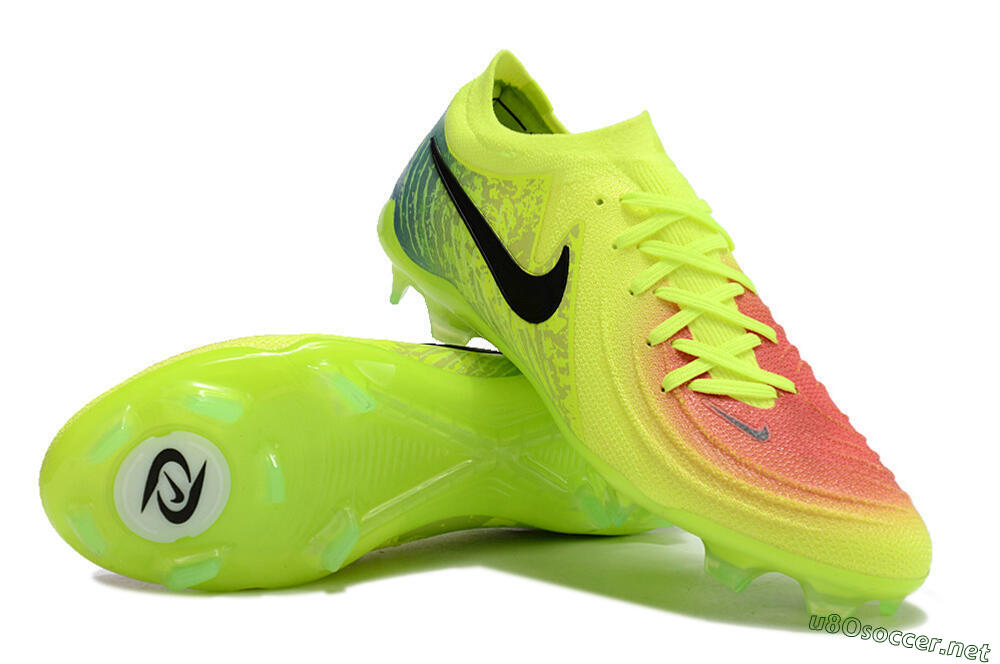 Men's Nike Phantom Luna Elite NU FG Football Boots - Yellow/Black/Orange 3