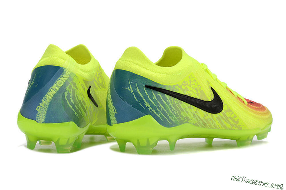 Men's Nike Phantom Luna Elite NU FG Football Boots - Yellow/Black/Orange 6
