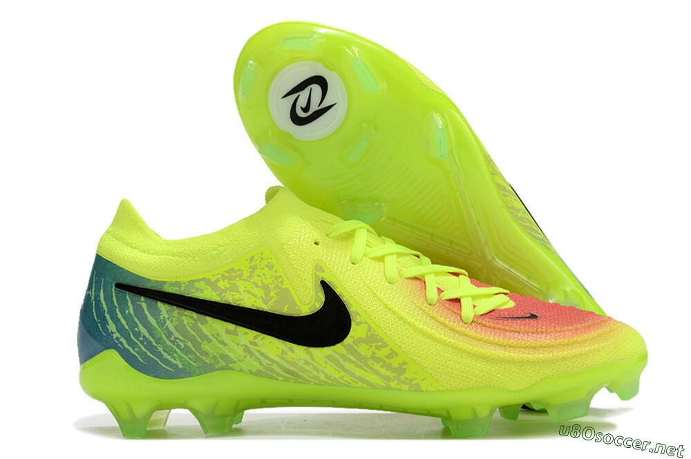 Men's Nike Phantom Luna Elite NU FG Football Boots - Yellow/Black/Orange 2