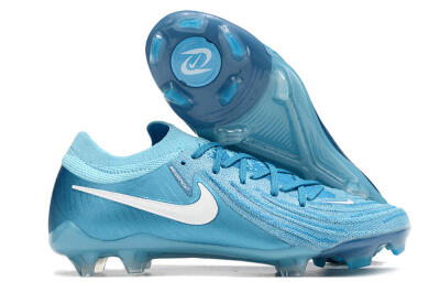 Men's Nike Phantom Luna Elite NU FG Football Boots - Light Blue/White