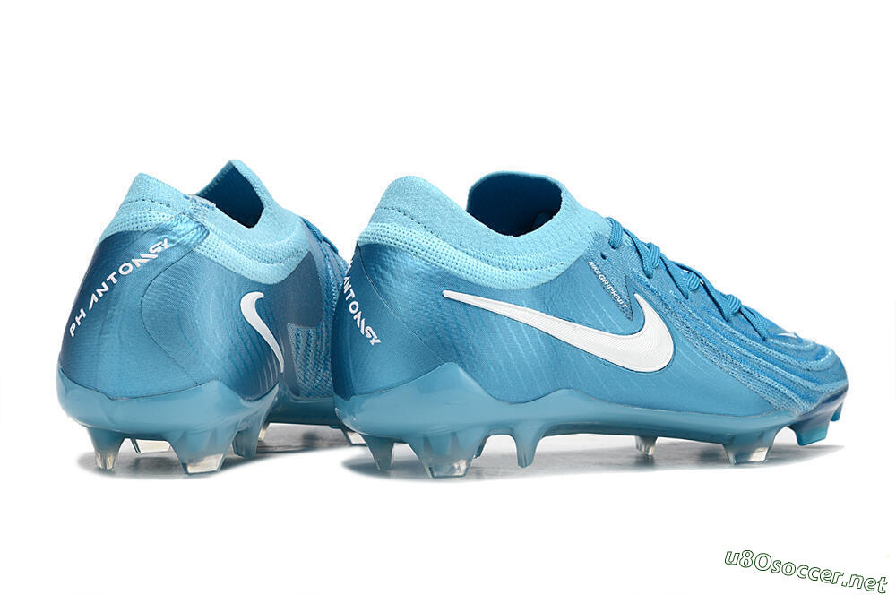 Men's Nike Phantom Luna Elite NU FG Football Boots - Light Blue/White 6