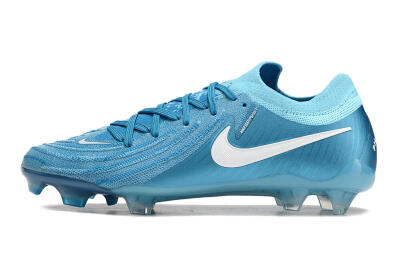 Men's Nike Phantom Luna Elite NU FG Football Boots - Light Blue/White