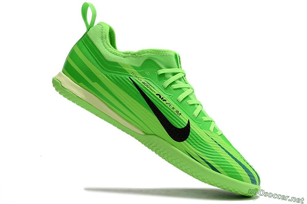 Men's Nike Air Zoom Mercurial Vapor 15 Pro IC Football Shoes - Green/Black/Yellow 4