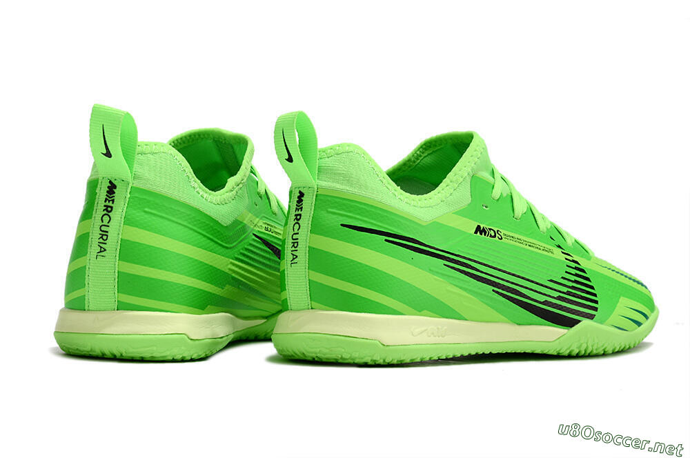 Men's Nike Air Zoom Mercurial Vapor 15 Pro IC Football Shoes - Green/Black/Yellow 6