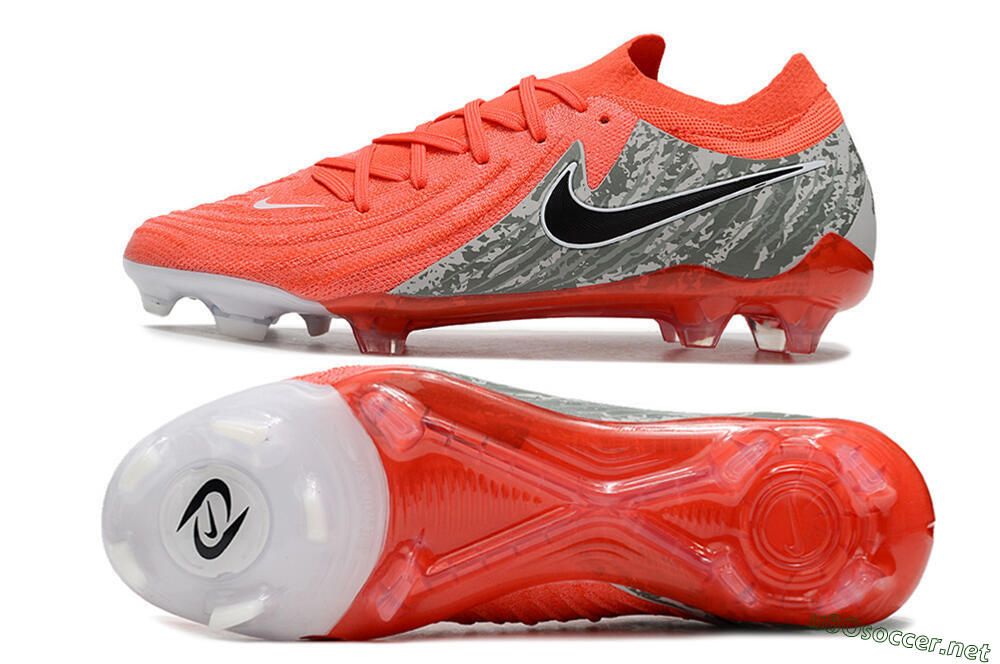 Unisex Nike Phantom Luna Elite FG Football Boots - Red/Black/Green 1
