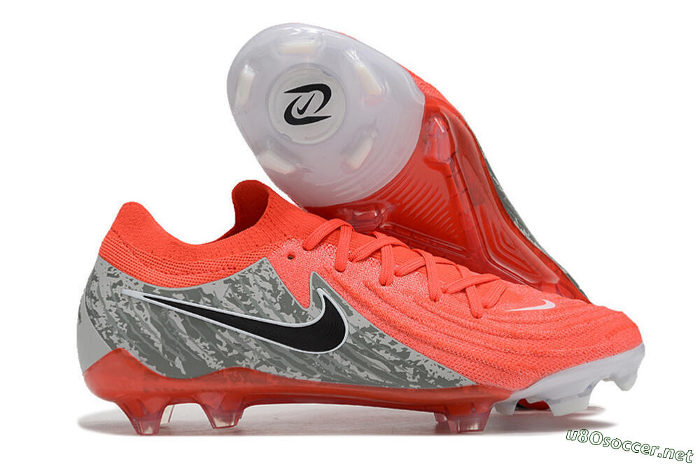 Unisex Nike Phantom Luna Elite FG Football Boots - Red/Black/Green 2