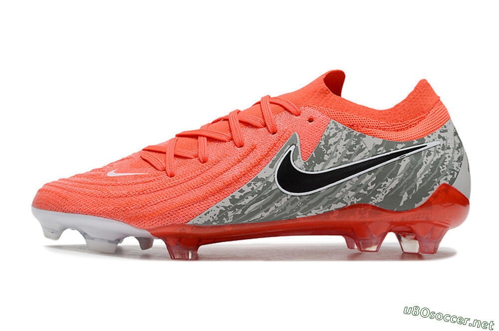 Unisex Nike Phantom Luna Elite FG Football Boots - Red/Black/Green 0