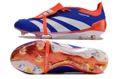Unisex Adidas Predator Elite Foldover Tongue FG Football Boots - Blue/White/Red