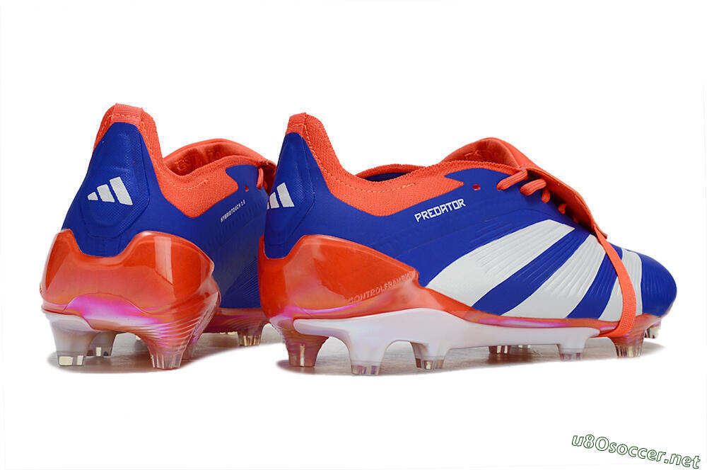 Unisex Adidas Predator Elite Foldover Tongue FG Football Boots - Blue/White/Red 6