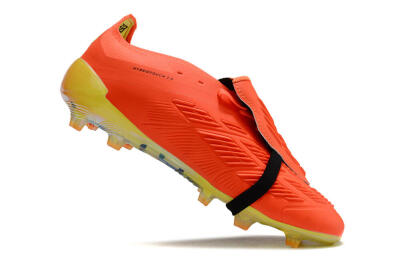 Unisex Adidas Predator Elite Foldover Tongue FG Football Boots - Red/Black/Yellow