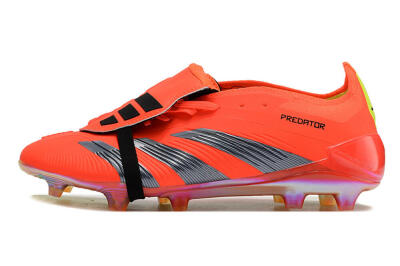 Unisex Adidas Predator Elite Foldover Tongue FG Football Boots - Red/Black/Yellow