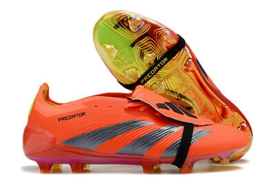 Unisex Adidas Predator Elite Foldover Tongue FG Football Boots - Red/Black/Yellow
