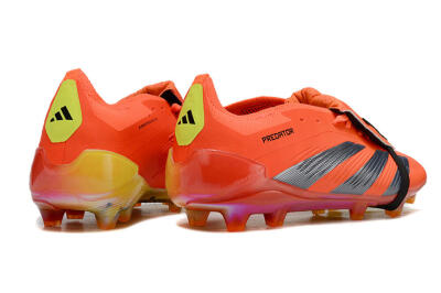 Unisex Adidas Predator Elite Foldover Tongue FG Football Boots - Red/Black/Yellow