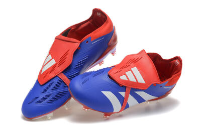 Men's Adidas Predator Elite Foldover Tongue FG Football Boots - Blue/White/Red