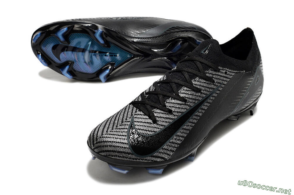 Men's Nike Air Zoom Mercurial Vapor 16 Elite FG Football Boots - Black/Black/Blue 3