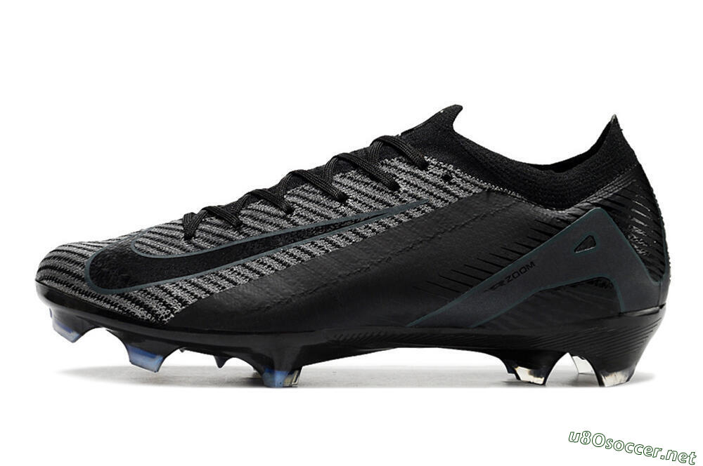 Men's Nike Air Zoom Mercurial Vapor 16 Elite FG Football Boots - Black/Black/Blue 0