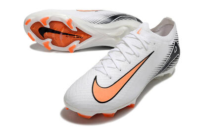 Men's Nike Air Zoom Mercurial Vapor 16 Elite FG Football Boots - White/Orange/Black