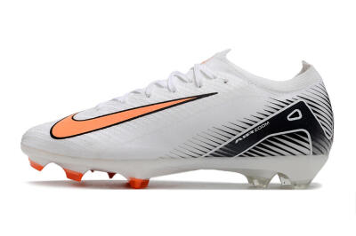 Men's Nike Air Zoom Mercurial Vapor 16 Elite FG Football Boots - White/Orange/Black
