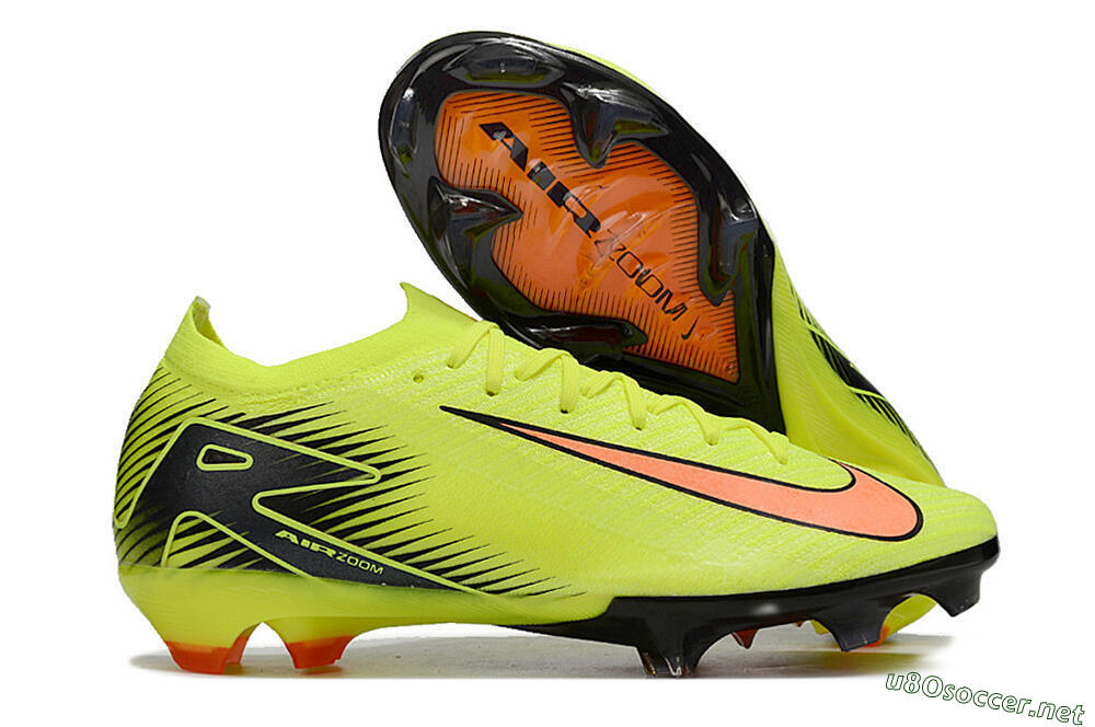 Men's Nike Air Zoom Mercurial Vapor 16 Elite FG Football Boots - Yellow/Orange/Black 2