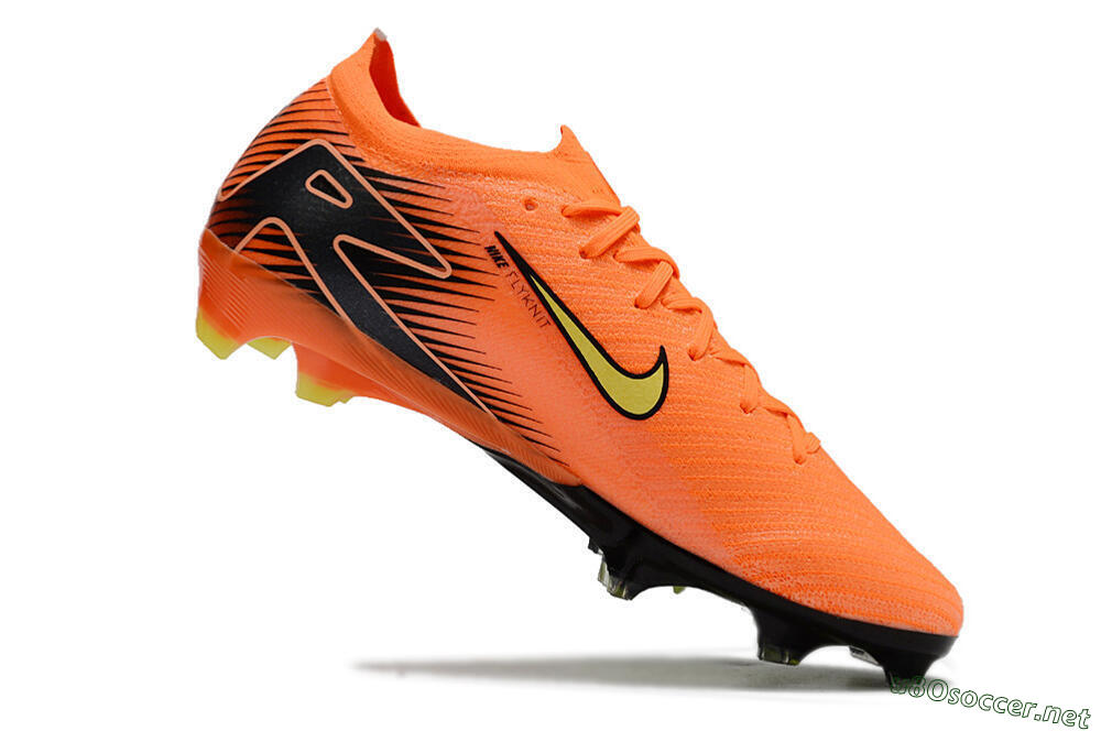 Men's Nike Air Zoom Mercurial Vapor 16 Elite FG Football Boots - Orange/Yellow/Black 4