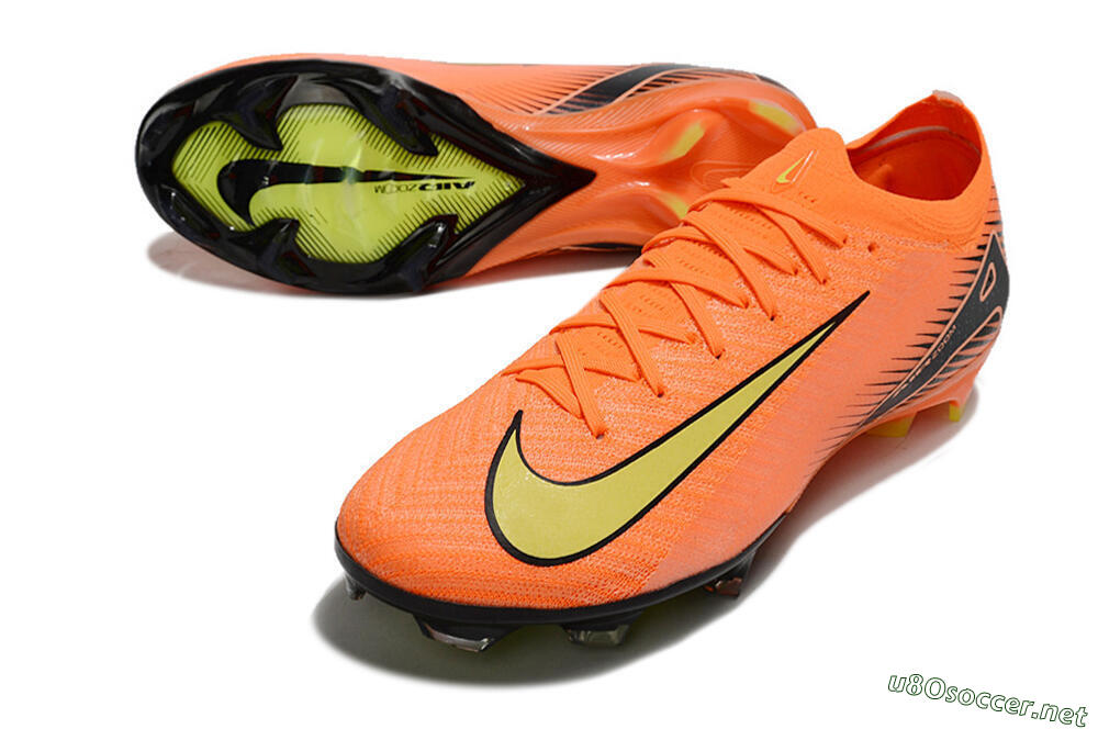 Men's Nike Air Zoom Mercurial Vapor 16 Elite FG Football Boots - Orange/Yellow/Black 3