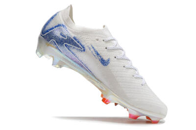 Men's Nike Air Zoom Mercurial Vapor 16 Elite FG Football Boots - White/Silver/Blue/Orange