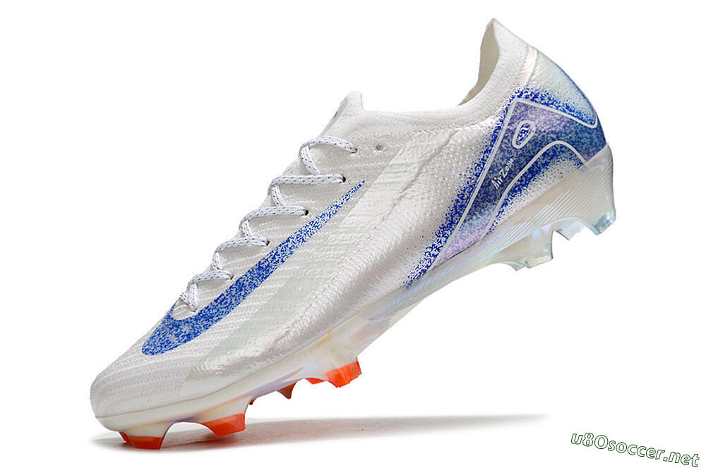 Men's Nike Air Zoom Mercurial Vapor 16 Elite FG Football Boots - White/Silver/Blue/Orange 5