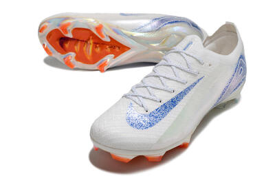 Men's Nike Air Zoom Mercurial Vapor 16 Elite FG Football Boots - White/Silver/Blue/Orange