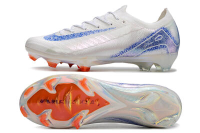 Men's Nike Air Zoom Mercurial Vapor 16 Elite FG Football Boots - White/Silver/Blue/Orange