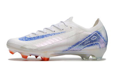 Men's Nike Air Zoom Mercurial Vapor 16 Elite FG Football Boots - White/Silver/Blue/Orange